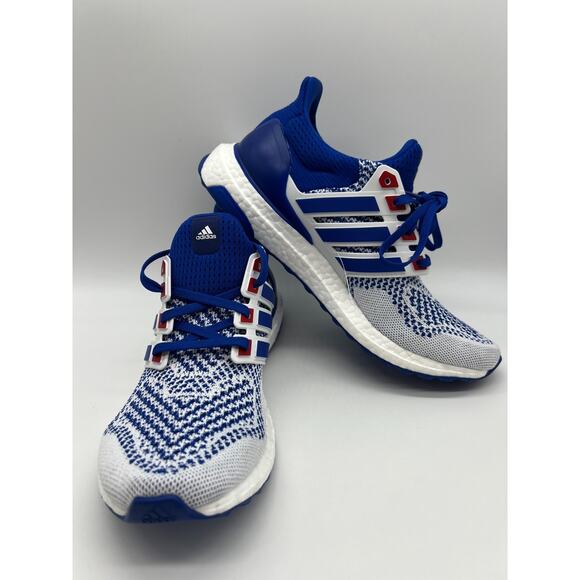 adidas Ultraboost 1.0 Cloud White Royal Blue Running Shoes IH3018 Men's Size 7.5 - Picture 5 of 12